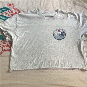 Brandy Melville cropped t-shirt oversized